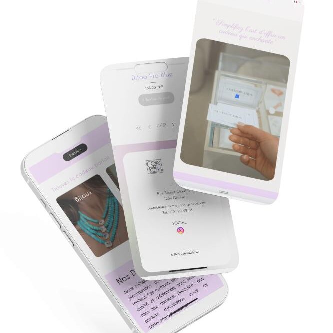 Mockup site Contemplation